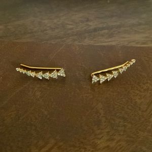 Stella and Dot ‘Path’ ear climbers - gold
